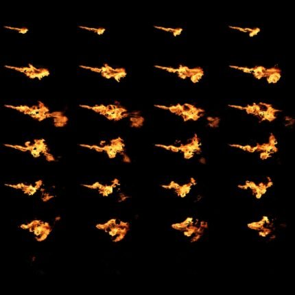 Flamethrower 01 – Off-Centre – Flipbook 8×8