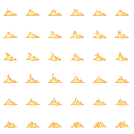 Ground Fire 03 - Side - Flipbook (6x6)