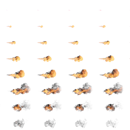 Flamethrower 07 – Off-Centre – Flipbook 8×8