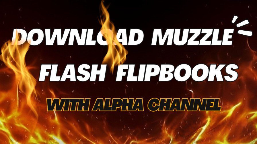 Download Muzzle Flash Flipbooks with Alpha Channel